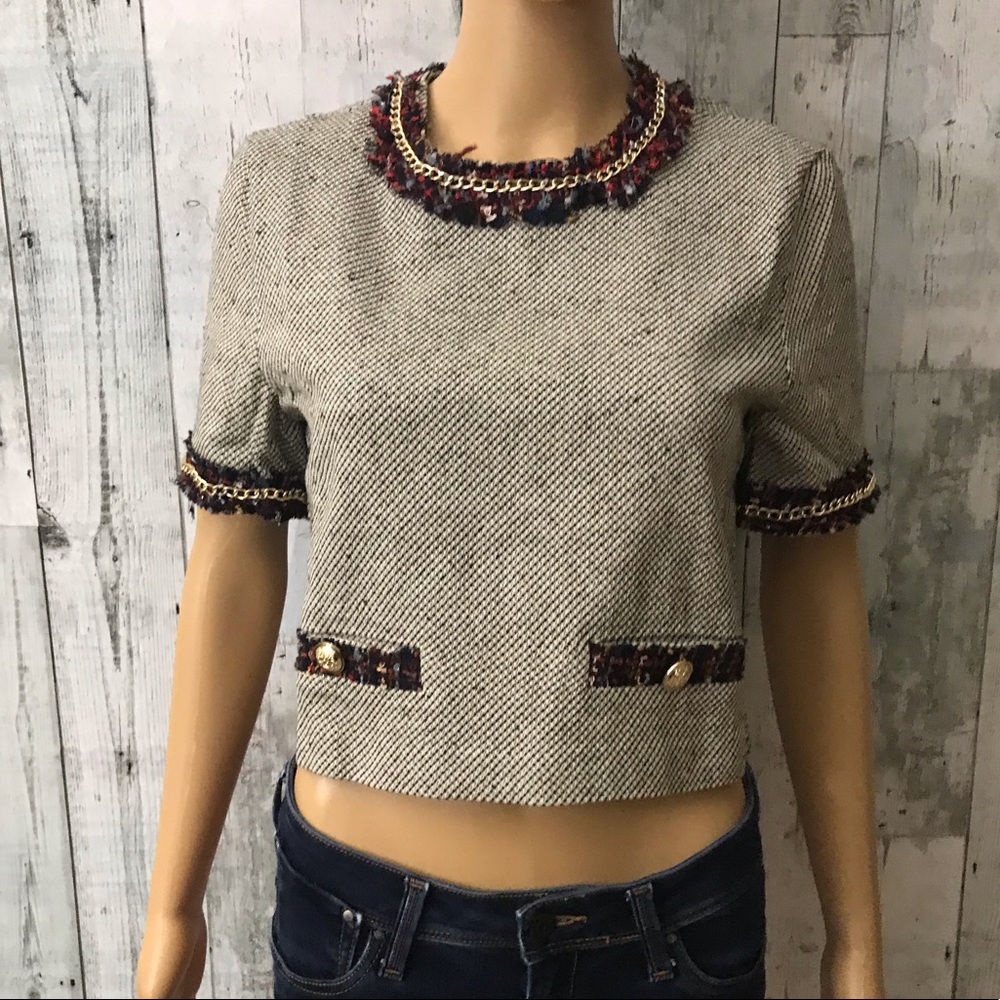Endless Rose Tweed Crop Top